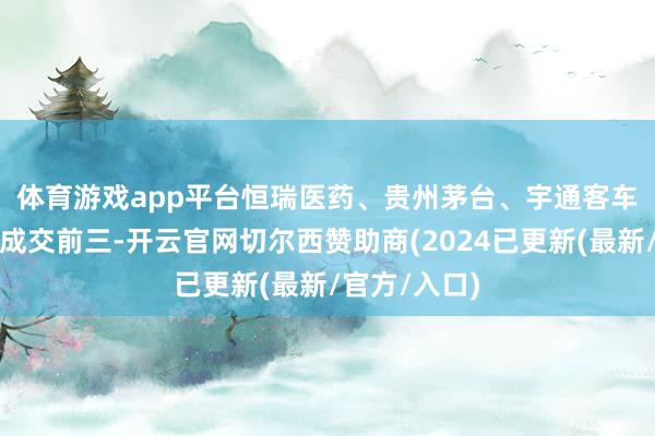 体育游戏app平台　　恒瑞医药、贵州茅台、宇通客车位列沪股通成交前三-开云官网切尔西赞助商(2024已更新(最新/官方/入口)